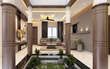 Latest home designs Kerala | Living room interiors Bangalore